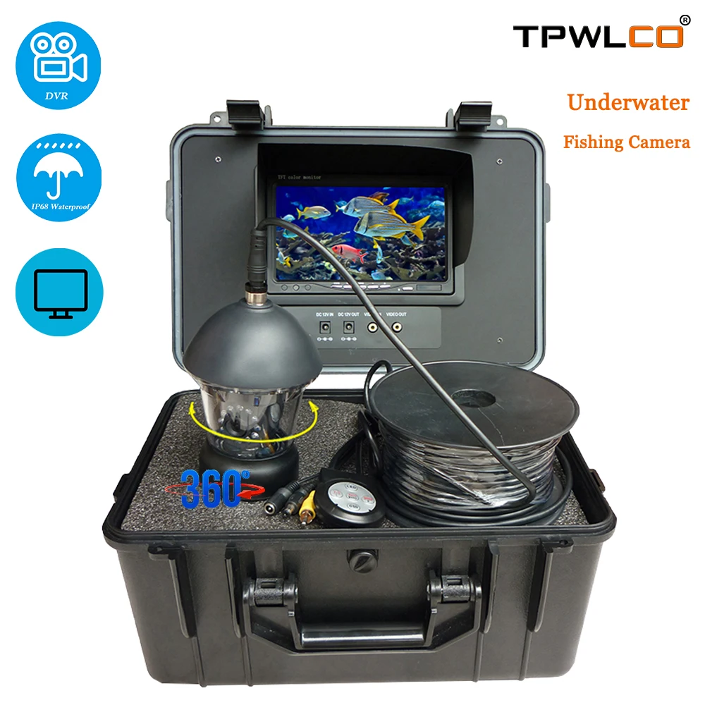7'' LCD Display Underwater Fishing Camera 15m Cable 360 Degree Rotate Lens Fish Finder
7'' LCD Display Underwater Fishing Camera 15m Cable 360 Degree Rotate Lens Fish Finder