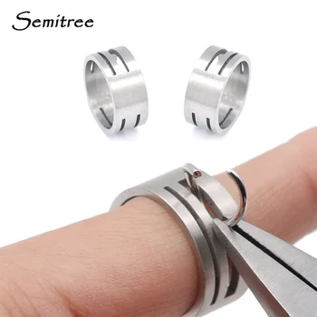 Semitree 스테인레스 스틸 점프 링 개폐 손가락 쥬얼리 도구, 원형 원형 비드 플라이어, DIY 쥬얼리 제작 도구