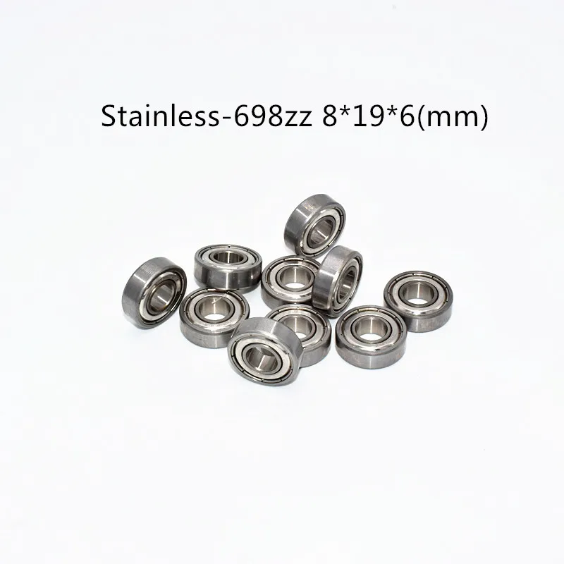 Stainless steel bearing 10PCS S698ZZ Bearin 8*19*6(mm) free shipping antirust metal sealed High speed Mechanical equipment parts
Stainless steel bearing 10PCS S698ZZ Bearin 8*19*6(mm) free shipping antirust metal sealed High speed Mechanical equipment parts