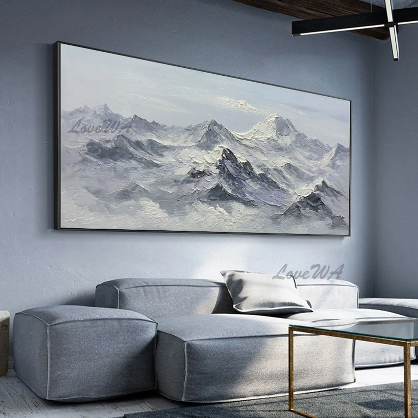 Abstract Knife Hand Painted Art Snow Mountain Landscape Oil Painting Large Size Wall Canvas Art On Canvas For Living Room Decor
Abstract Knife Hand Painted Art Snow Mountain Landscape Oil Painting Large Size Wall Canvas Art On Canvas For Living Room Decor