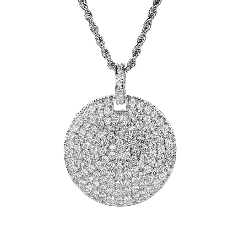 Iced Out Round Full Bling Bling Pendant Necklace Mirco Pave Prong Setting Men Women Female Male Fashion Hip Hop Jewelry BP115
Iced Out Round Full Bling Bling Pendant Necklace Mirco Pave Prong Setting Men Women Female Male Fashion Hip Hop Jewelry BP115