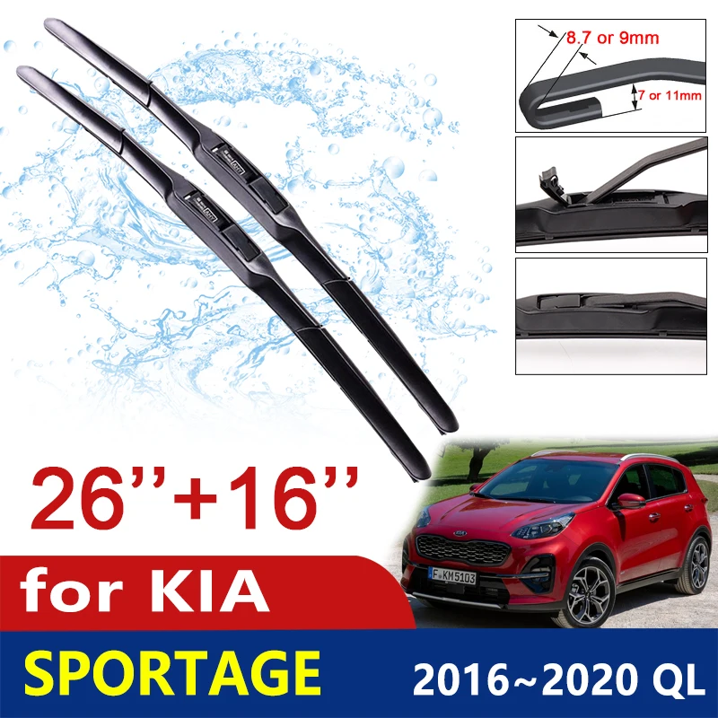 Car Wiper Windscreen for Kia Sportage 2016 2017 2018 2019 2020 QL Front Windshield Wipers Blade Car Accessories Stickers
Car Wiper Windscreen for Kia Sportage 2016 2017 2018 2019 2020 QL Front Windshield Wipers Blade Car Accessories Stickers