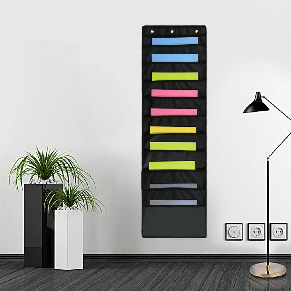 Behogar 10-Pocket Wall Door Hanging File Documents Folders Holder Oxford Cloth Magazine Organizer Pocket with 3 Hooks 119x35.6cm
Behogar 10-Pocket Wall Door Hanging File Documents Folders Holder Oxford Cloth Magazine Organizer Pocket with 3 Hooks 119x35.6cm