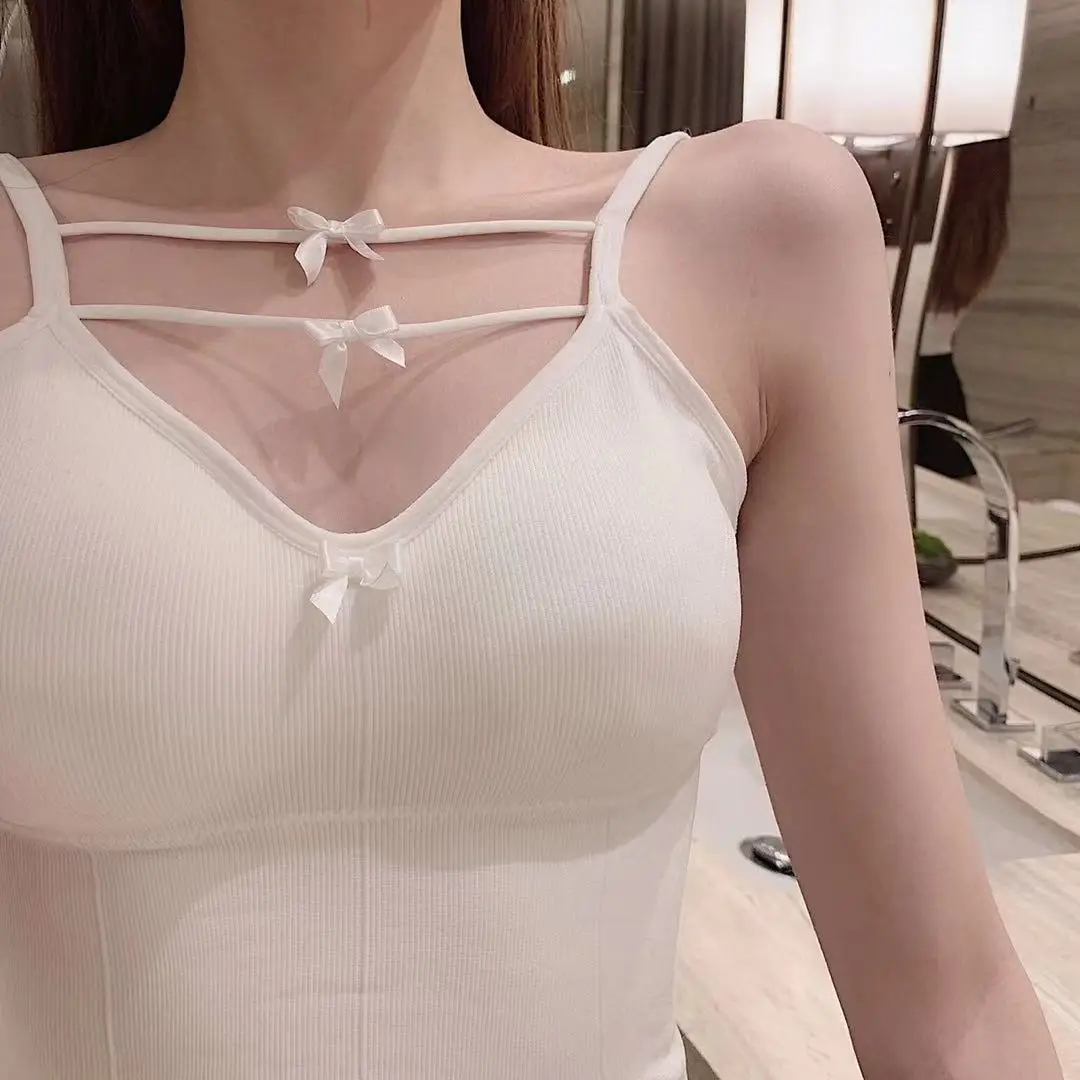 Women's Cotton Underwear Tube Top Sexy Solid Color Tops Fashion Sports Tank Up Female Bow Sling Lingerie Girls Push Up Brassiere 
Women's Cotton Underwear Tube Top Sexy Solid Color Tops Fashion Sports Tank Up Female Bow Sling Lingerie Girls Push Up Brassiere