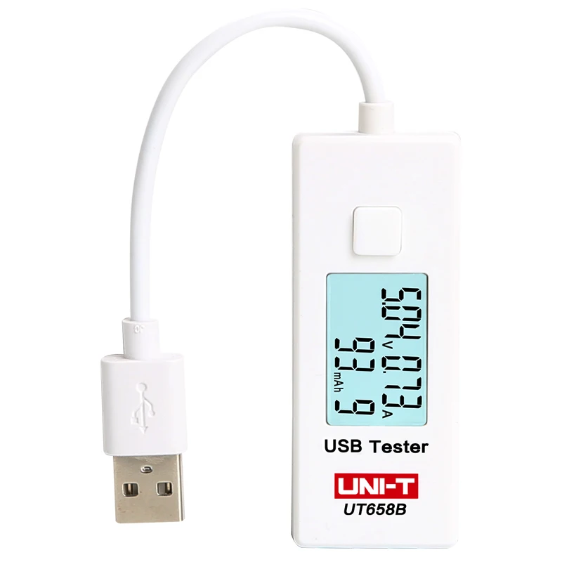 UNI-T UT658B USB Tester Phone Computer Charging Voltage Current Energy Monitor LCD Backlight
UNI-T UT658B USB Tester Phone Computer Charging Voltage Current Energy Monitor LCD Backlight