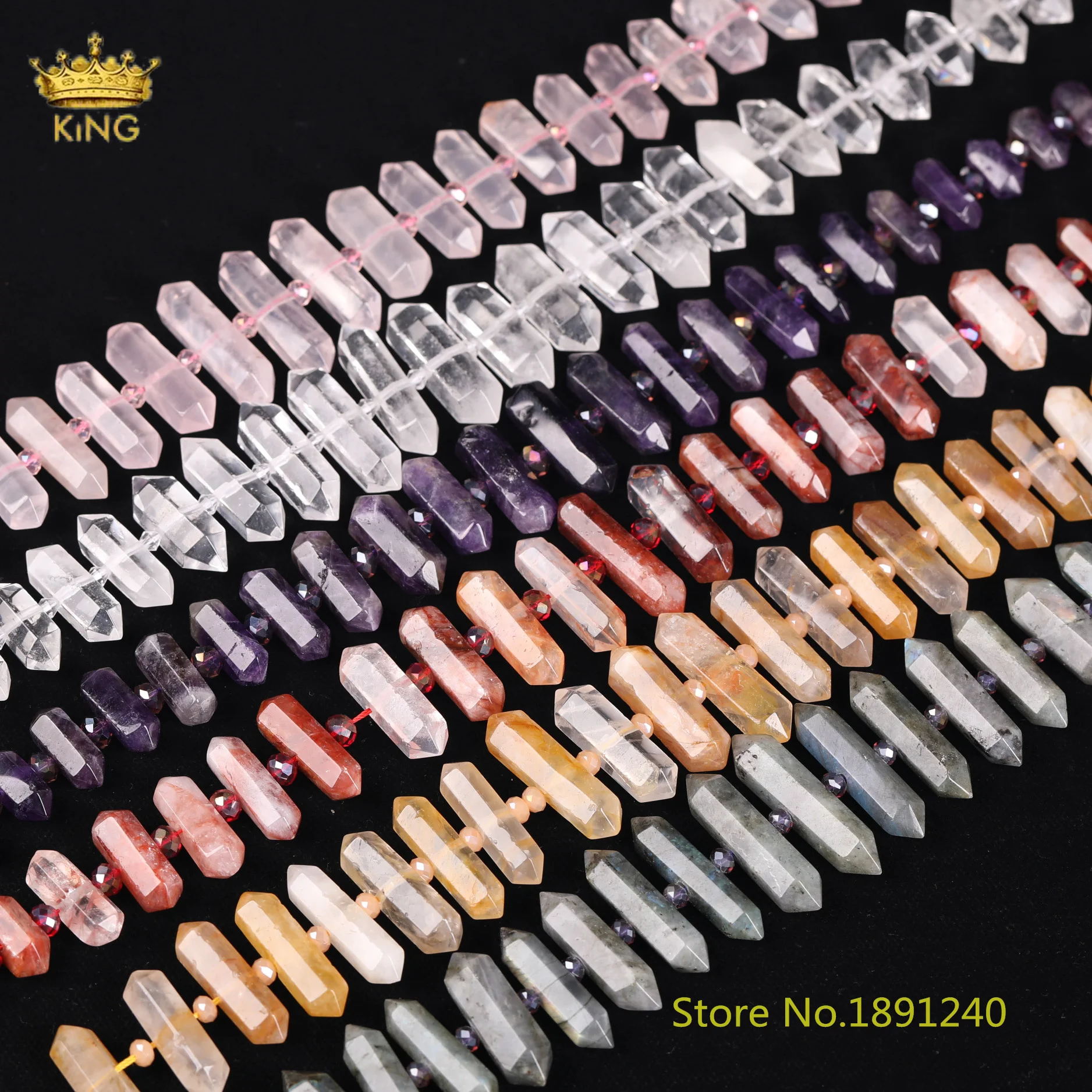 22 Stones for choice,Full strand AAA Quality Middle Drilled Natural Quartz Crystal Faceted Hexagon Loose Beads,Cut Double Points
22 Stones for choice,Full strand AAA Quality Middle Drilled Natural Quartz Crystal Faceted Hexagon Loose Beads,Cut Double Points