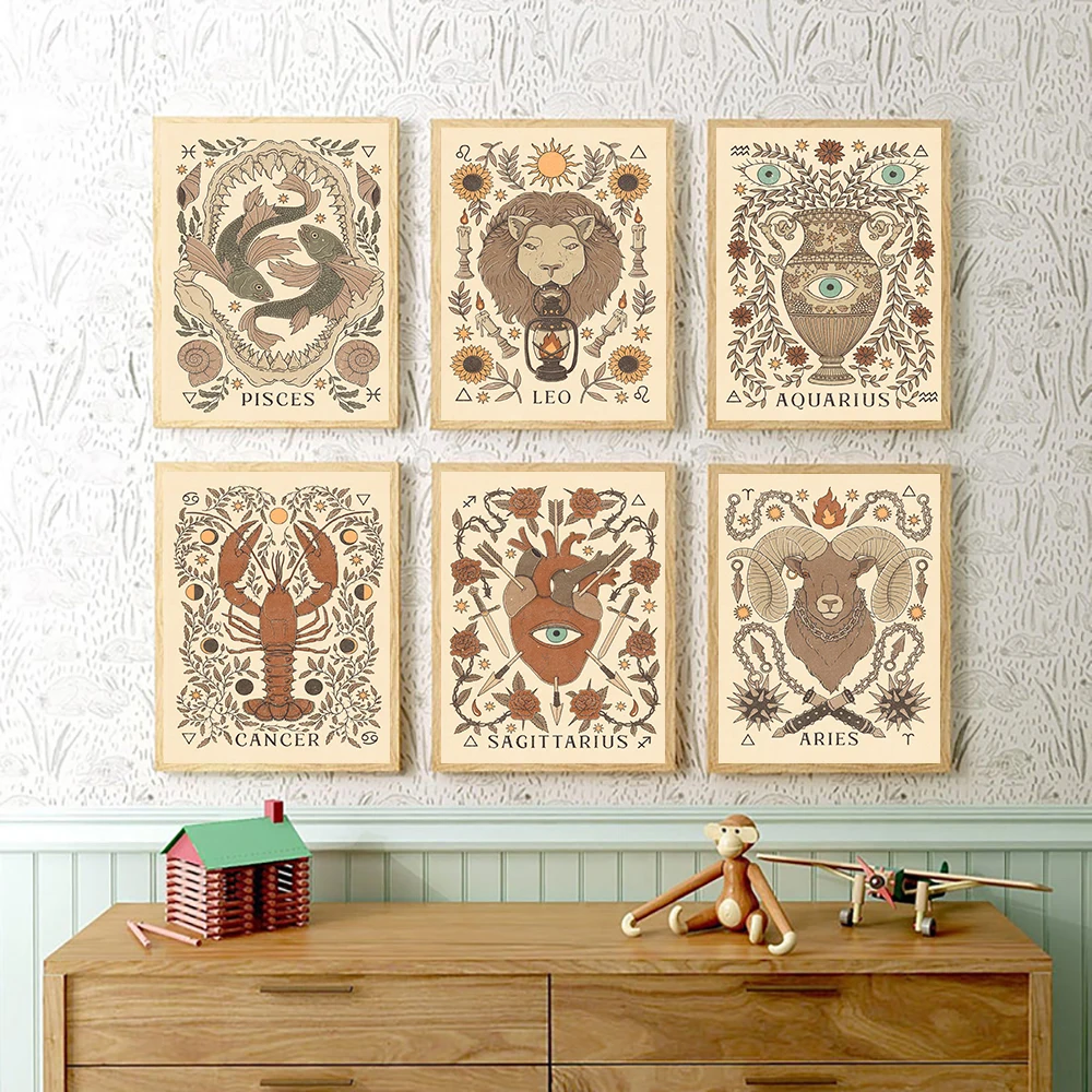 Vintage Wall Poster Home Decor Constellations Poster and Print Leo Virgo Aries Canvas Printing Painting Decoration Home Decor
Vintage Wall Poster Home Decor Constellations Poster and Print Leo Virgo Aries Canvas Printing Painting Decoration Home Decor