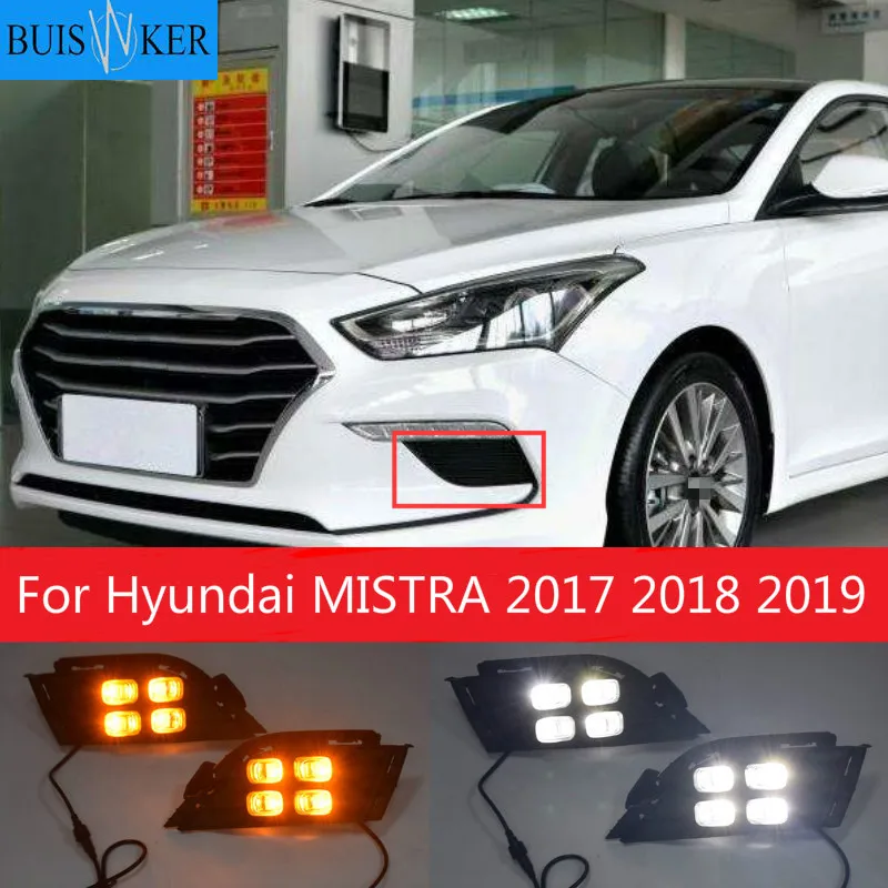 1Pair For Hyundai MISTRA 2017 2018 2019 LED Daytime Running Light Turning Signal Lamp DRL Day Light Front Bumper Fog Light
1Pair For Hyundai MISTRA 2017 2018 2019 LED Daytime Running Light Turning Signal Lamp DRL Day Light Front Bumper Fog Light
