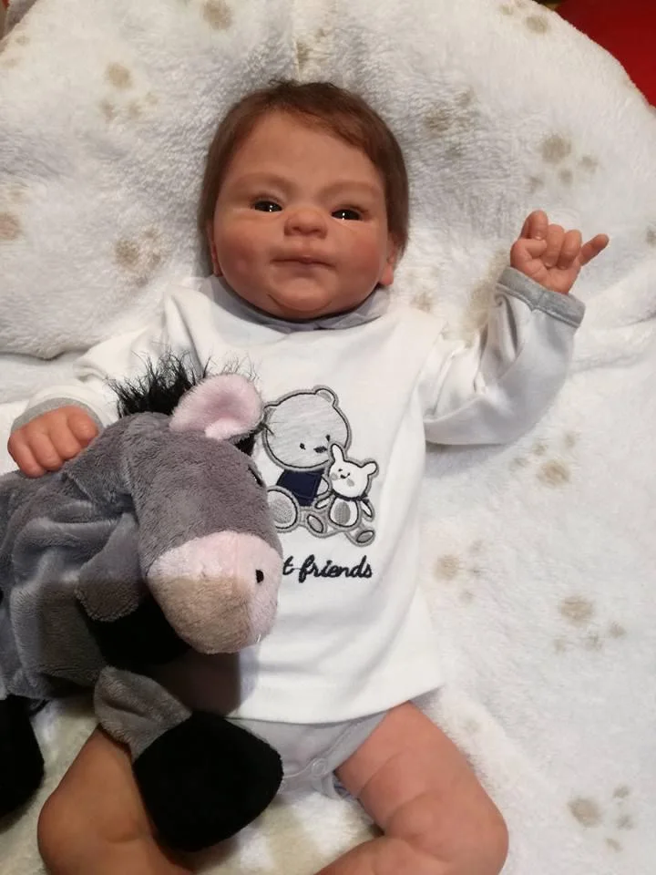 NPK 19inch Preemie Baby Doll Cocomalu Detailed Hand Painting Lifelike Real Touch Cuddly Collectible Realistic Reborn Doll
NPK 19inch Preemie Baby Doll Cocomalu Detailed Hand Painting Lifelike Real Touch Cuddly Collectible Realistic Reborn Doll