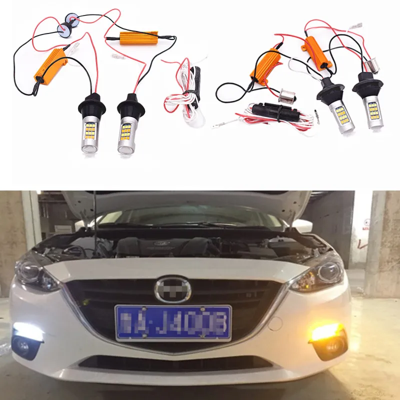 2Pcs PY21W W21W P21W LED Canbus Turn Signal Light DRL No Error Car Bulbs T20 1156 Dual Color Lamp White to Amber
2Pcs PY21W W21W P21W LED Canbus Turn Signal Light DRL No Error Car Bulbs T20 1156 Dual Color Lamp White to Amber