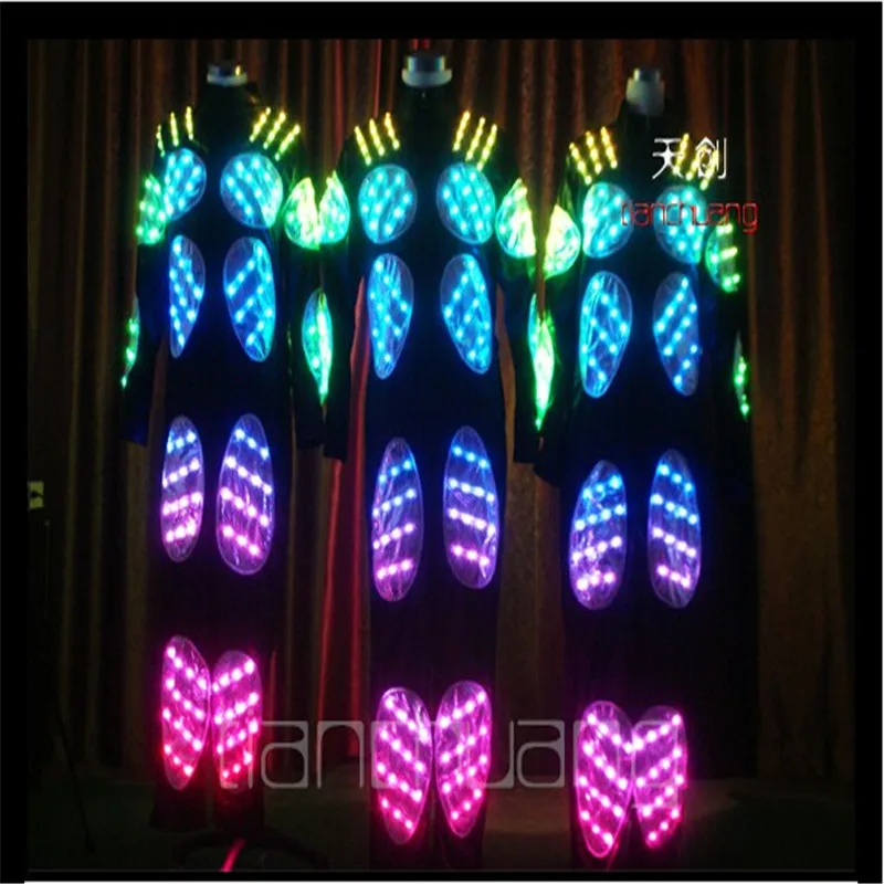 Programmable tron led light costumes dj full color robot men suit luminous glowing outfit party RGB colorful dress clothe disco
Programmable tron led light costumes dj full color robot men suit luminous glowing outfit party RGB colorful dress clothe disco