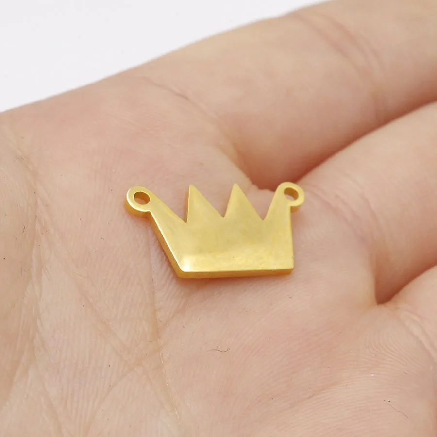 5pcs/lot DIY Stainless steel Fashion crown Pendant Mirror Polished Connector Charm Findings Jewelry Accessories for Hand Making
5pcs/lot DIY Stainless steel Fashion crown Pendant Mirror Polished Connector Charm Findings Jewelry Accessories for Hand Making