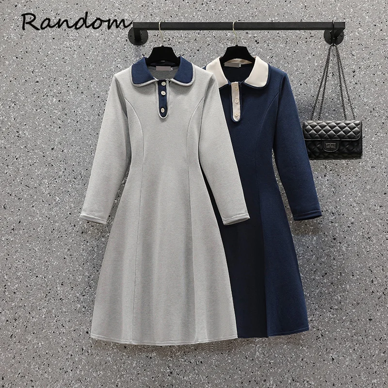 Sport Cotton Polo Dress Female Blue Gray Cloth Long Sleeve High Waist A Line Knee Vestidos Mujer Winter Spring Dresses For Woman
Sport Cotton Polo Dress Female Blue Gray Cloth Long Sleeve High Waist A Line Knee Vestidos Mujer Winter Spring Dresses For Woman