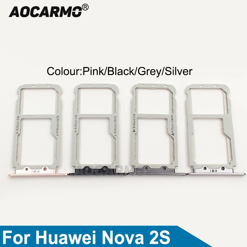 Aocarmo For Huawei Nova 2S Sim Card Tray Nano MicroSD Holder Replacement Parts 
Aocarmo For Huawei Nova 2S Sim Card Tray Nano MicroSD Holder Replacement Parts