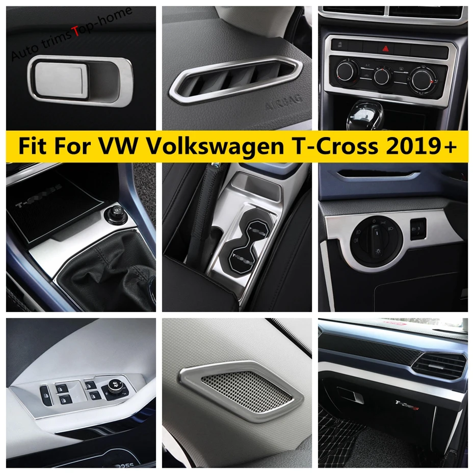 Gear Shift Box / Pillar A / Window Lift Button / Water Cup Holder Cover Trim Fit For VW Volkswagen T-Cross T Cross 2019 - 2023
Gear Shift Box / Pillar A / Window Lift Button / Water Cup Holder Cover Trim Fit For VW Volkswagen T-Cross T Cross 2019 - 2023