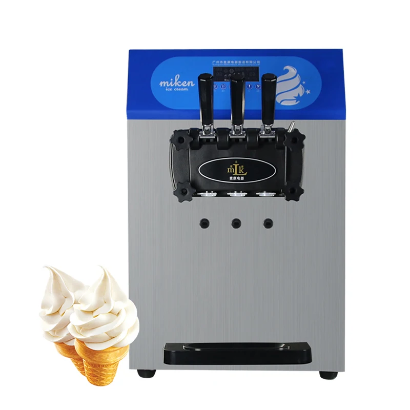 New Style 1800W Table Top Small Soft Ice Cream Making Machine 3 Flavors Ice Cream Maker with Free Shipping
New Style 1800W Table Top Small Soft Ice Cream Making Machine 3 Flavors Ice Cream Maker with Free Shipping