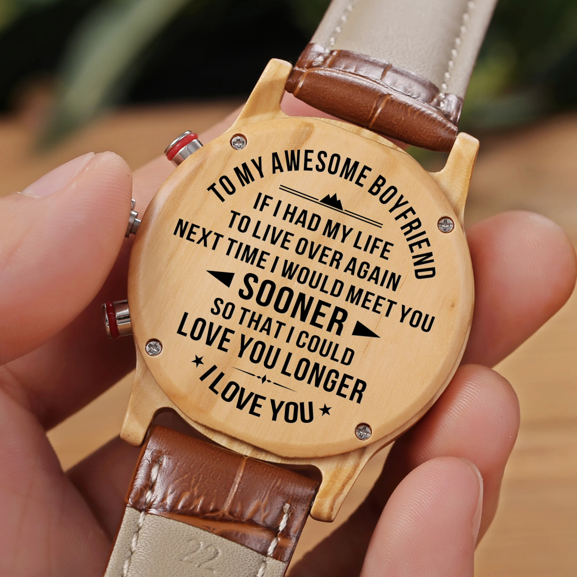 To My Awesome Boyfriend Engraved Luxury Fashion Leisure 30m Waterproof Engraved
To My Awesome Boyfriend Engraved Luxury Fashion Leisure 30m Waterproof Engraved