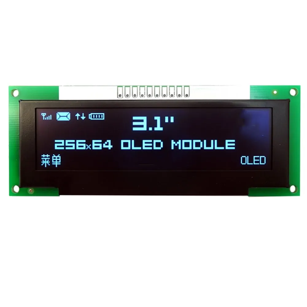 3.1 inch OLED module wide temperature -40 degree low power consumption dot matrix screen Display module industrial display
3.1 inch OLED module wide temperature -40 degree low power consumption dot matrix screen Display module industrial display