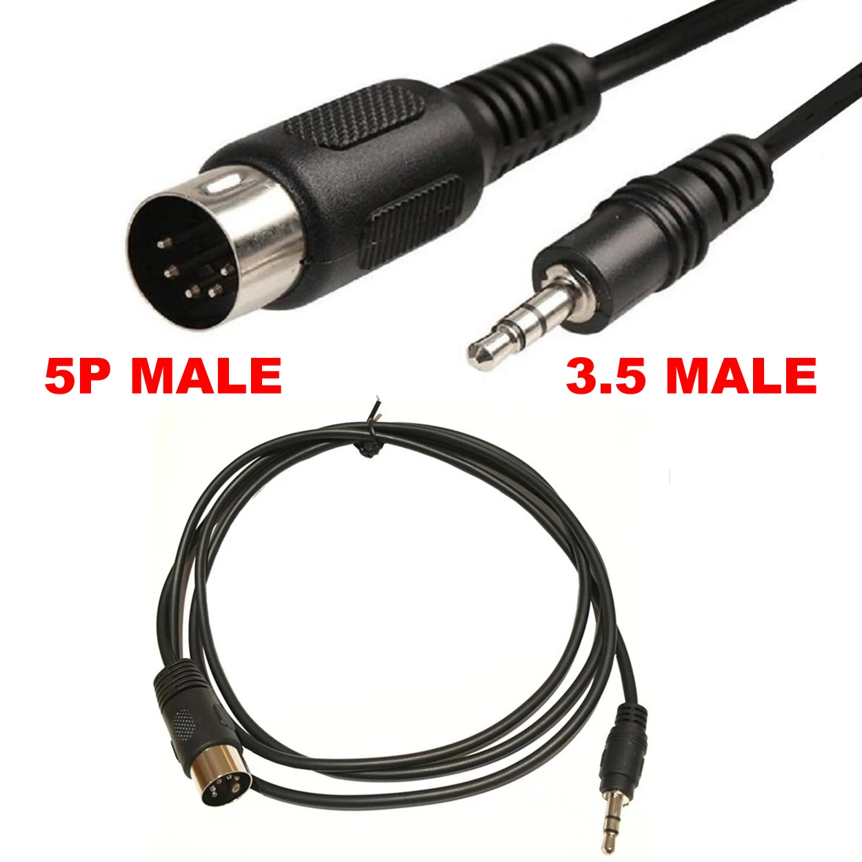 1PCS 3.5mm Stereo Jack Audio Cable Din to 5 Pin MIDI Male Plug 50cm 1m 3m Audio Extension Cord for Microphone Adapter
1PCS 3.5mm Stereo Jack Audio Cable Din to 5 Pin MIDI Male Plug 50cm 1m 3m Audio Extension Cord for Microphone Adapter