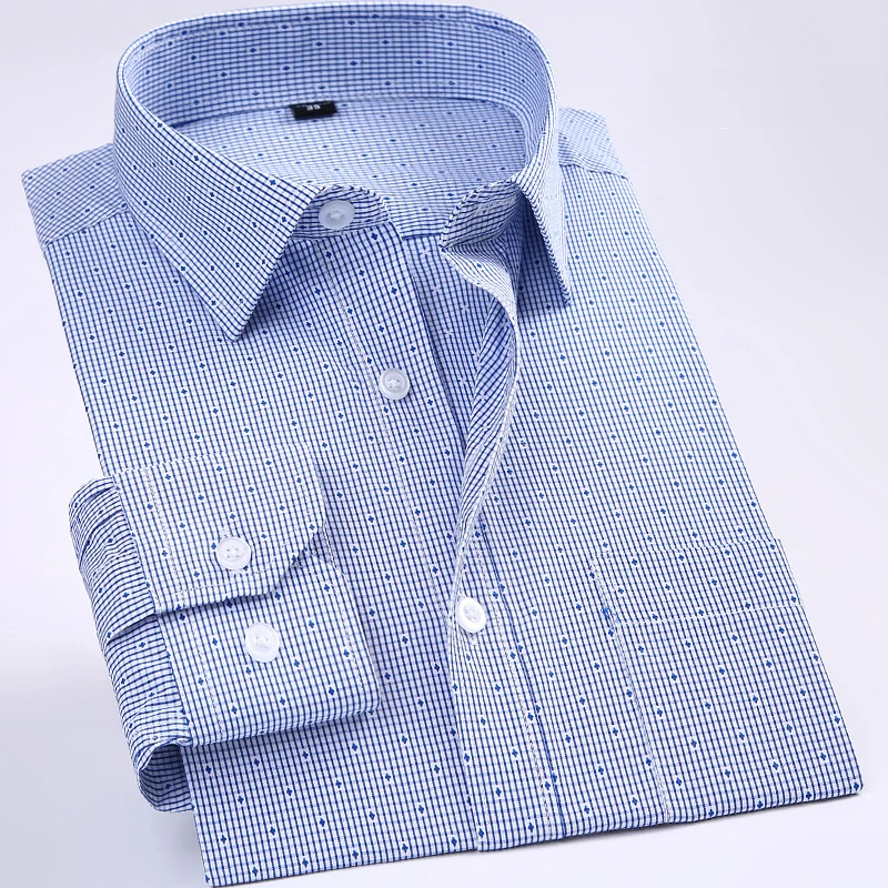 Pop non-iron Regular Fit Men Long Sleeve Business Men Shirts Easy Care striped/plaid Dot Floral Tops For Male
Pop non-iron Regular Fit Men Long Sleeve Business Men Shirts Easy Care striped/plaid Dot Floral Tops For Male