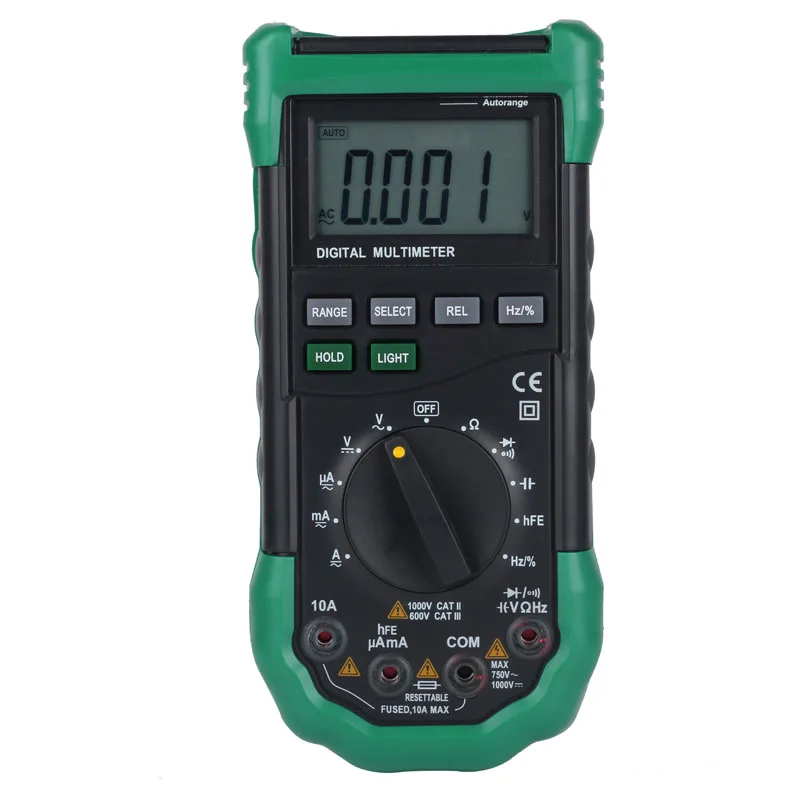 MS8268 Auto Range Digital Multimeter Full protection ac/dc ammeter voltmeter ohm Frequency electrical tester diode test
MS8268 Auto Range Digital Multimeter Full protection ac/dc ammeter voltmeter ohm Frequency electrical tester diode test