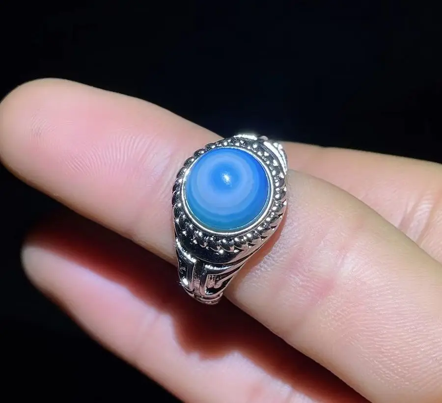Nice Natural pupilla Blue eye finger Ring Gemstone Bead Ring Tibetan Dzi Gemstone Rare
Nice Natural pupilla Blue eye finger Ring Gemstone Bead Ring Tibetan Dzi Gemstone Rare