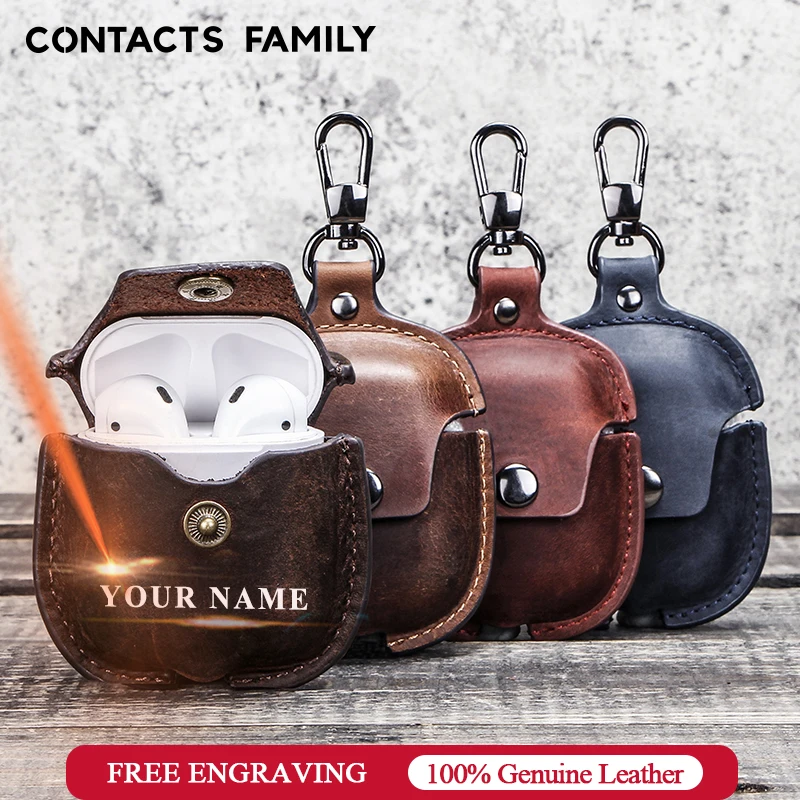 Luxury Genuine Leather Cover Headphone Case For Airpods Case For Apple AirPods 2 Case Air pods Earpods Accessories Earphone Bags
Luxury Genuine Leather Cover Headphone Case For Airpods Case For Apple AirPods 2 Case Air pods Earpods Accessories Earphone Bags