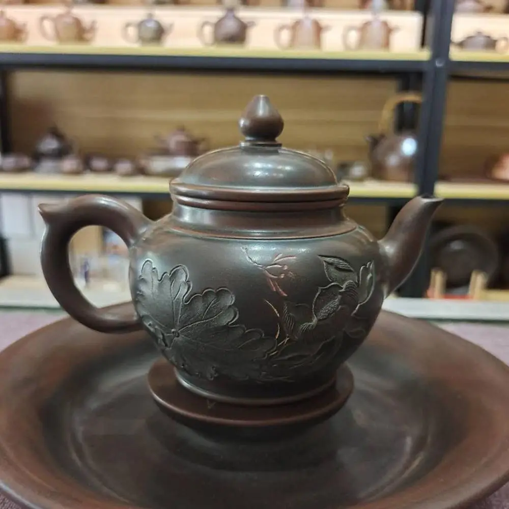 Керамический чайник Qinzhou Nixing, ручная резьба, лотос на нисинской глине, чайные горшки Xiao Ying Gong Fu, чайный набор
Керамический чайник Qinzhou Nixing, ручная резьба, лотос на нисинской глине, чайные горшки Xiao Ying Gong Fu, чайный набор