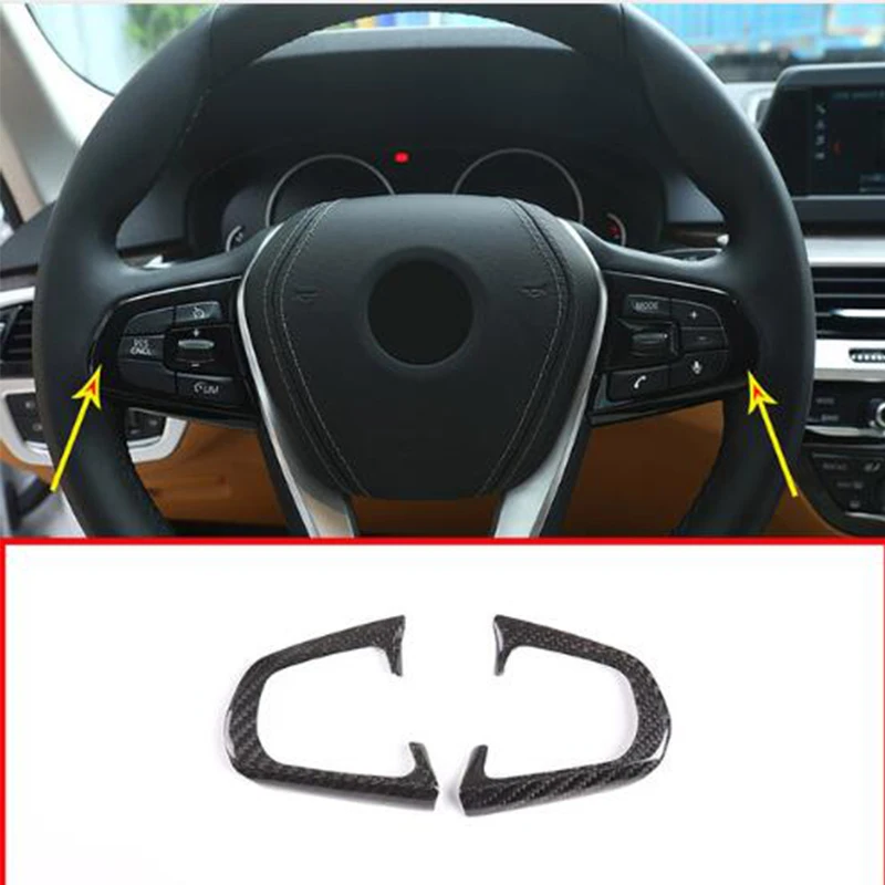 For BMW 5 Series G30 2018 2019 For BMW X4 G02 2018 2019 Real Carbon fiber Car Steering Wheel Button Frame Trim car Accessories
For BMW 5 Series G30 2018 2019 For BMW X4 G02 2018 2019 Real Carbon fiber Car Steering Wheel Button Frame Trim car Accessories