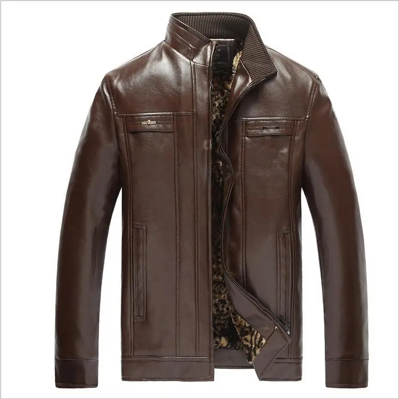 Nice Men's Winter Thick Warm Loose Leather Jackets Male Solid Down Jackets Outwear Coats Leather & Suede Large Size
Nice Men's Winter Thick Warm Loose Leather Jackets Male Solid Down Jackets Outwear Coats Leather & Suede Large Size