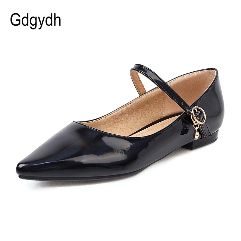 Женские туфли с острым носком Gdgydh, черные, из лакированной кожи, на плоской подошве, со стразами, для офиса, размера плюс, 46
Женские туфли с острым носком Gdgydh, черные, из лакированной кожи, на плоской подошве, со стразами, для офиса, размера плюс, 46