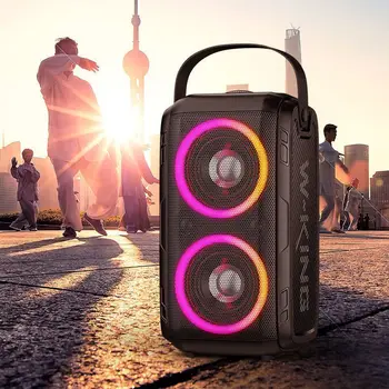 W-King 200W Big power bluetooth speaker wireless portable column outdoor RGB stereo subwoofer support TWS caixa de som bluetooth