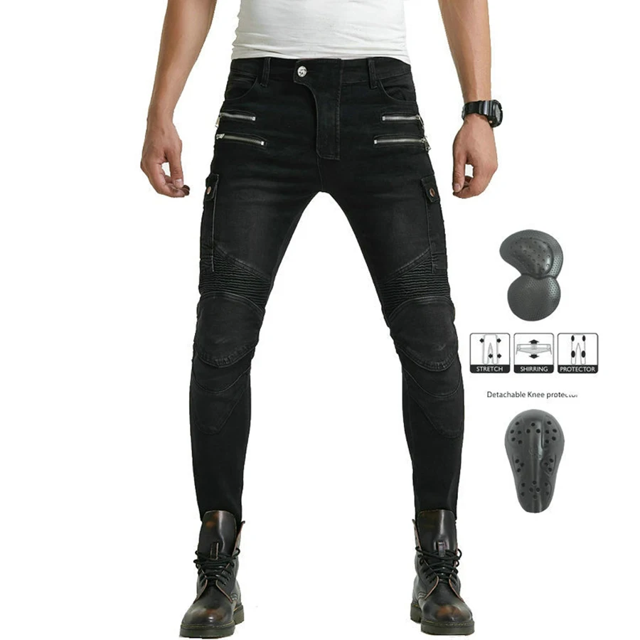 Motorcycle jeans racing pants straight slim fashion casual motorcycle pants pants three colors to choose from, new 2021
Motorcycle jeans racing pants straight slim fashion casual motorcycle pants pants three colors to choose from, new 2021