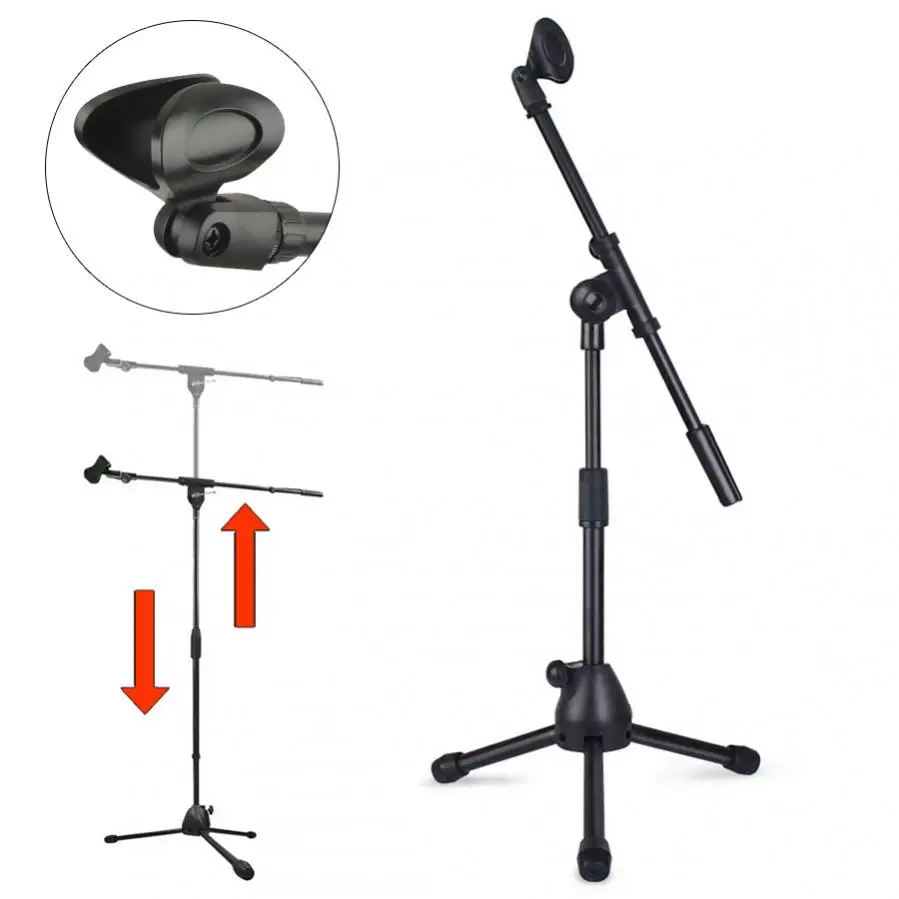 Floor Swing Arm Retractable Metal Microphone Stand Tripod Stage Performance Live Microphone Bracket Desktop Mic Tripod
Floor Swing Arm Retractable Metal Microphone Stand Tripod Stage Performance Live Microphone Bracket Desktop Mic Tripod