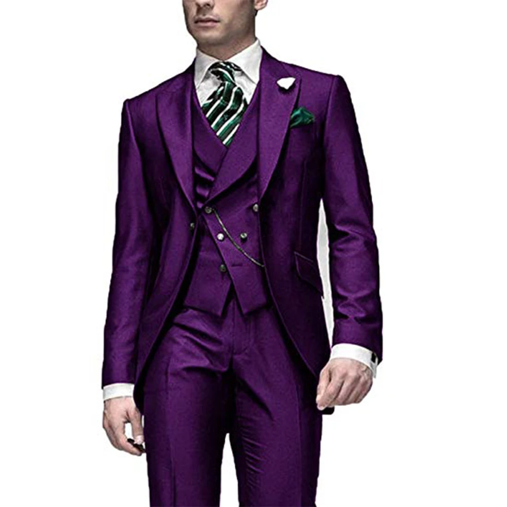 Tailored Men Suits Blazer Trousers Slim Fit 3Pcs Design Formal Dinner Party Wear Wedding Outfit Groom Clothing Smoking Masculino
Tailored Men Suits Blazer Trousers Slim Fit 3Pcs Design Formal Dinner Party Wear Wedding Outfit Groom Clothing Smoking Masculino