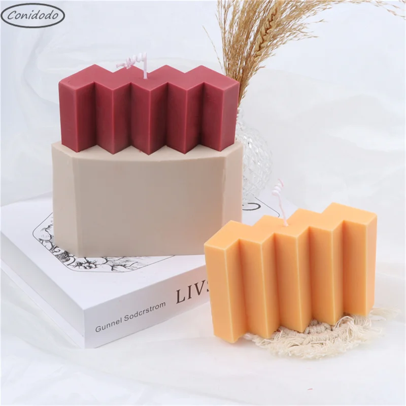 Aesthetic Geometric Wave Candles Mold Striped Columnar Fragrance Resina Epoxi Moldes De Silicona Home Decor Concrete Tools
Aesthetic Geometric Wave Candles Mold Striped Columnar Fragrance Resina Epoxi Moldes De Silicona Home Decor Concrete Tools