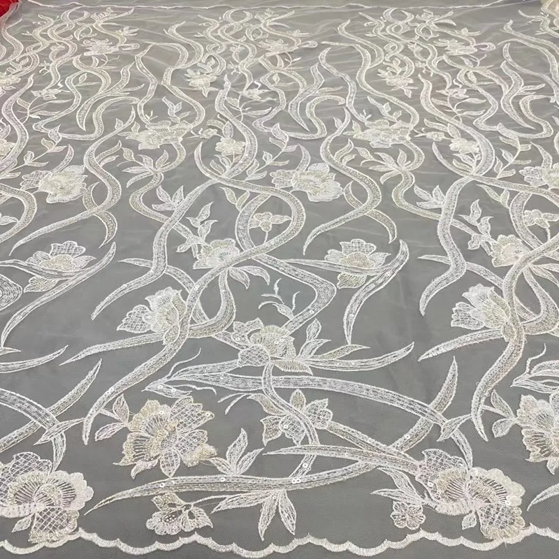 Nigerian Tulle Lace Handmade Beaded Fabric With Sequins French Lace Fabric For Wedding Decoration Lace Fabric TS9706
Nigerian Tulle Lace Handmade Beaded Fabric With Sequins French Lace Fabric For Wedding Decoration Lace Fabric TS9706