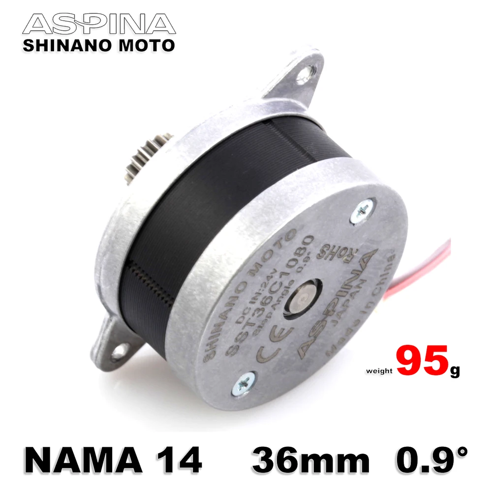 Stepper 36 Motor 12v 24v Nema 14 Step Angle 0.9° For OMG V2 3D Printer Extruder 95g ASPINA Shinano
Stepper 36 Motor 12v 24v Nema 14 Step Angle 0.9° For OMG V2 3D Printer Extruder 95g ASPINA Shinano