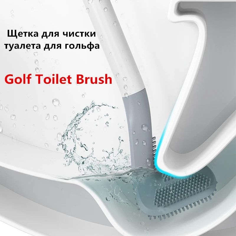 Toilet Cleaning Silicone Brush Golf Head Bathroom Wall Hook Hanging Long Handle Squatting Pan Cleaner Household WC Gap Brushes
Toilet Cleaning Silicone Brush Golf Head Bathroom Wall Hook Hanging Long Handle Squatting Pan Cleaner Household WC Gap Brushes