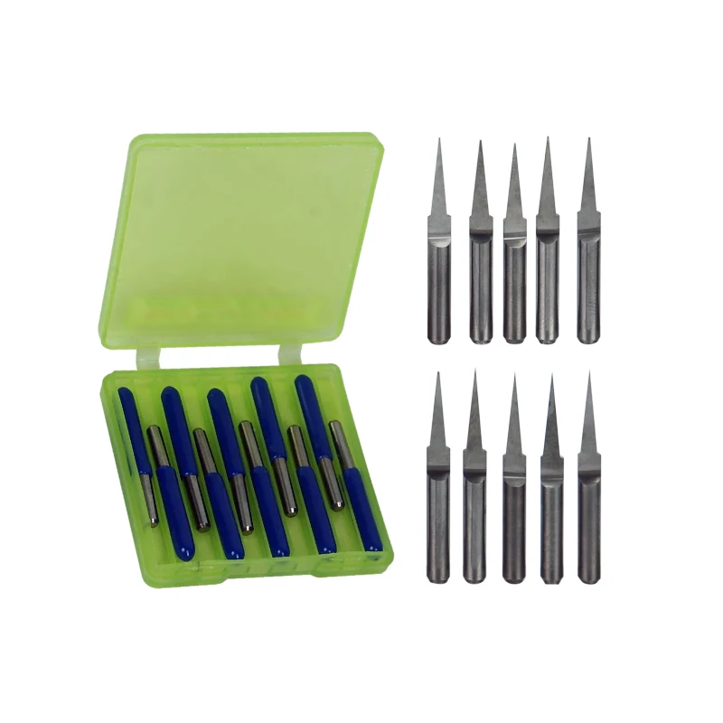 10PCS PCB 3D Milling Cutter 3.175 Shank Tungsten Carbide V Shape PCB Engraving Bit 10/20/30 Degree CNC Router Machine Bits
10PCS PCB 3D Milling Cutter 3.175 Shank Tungsten Carbide V Shape PCB Engraving Bit 10/20/30 Degree CNC Router Machine Bits