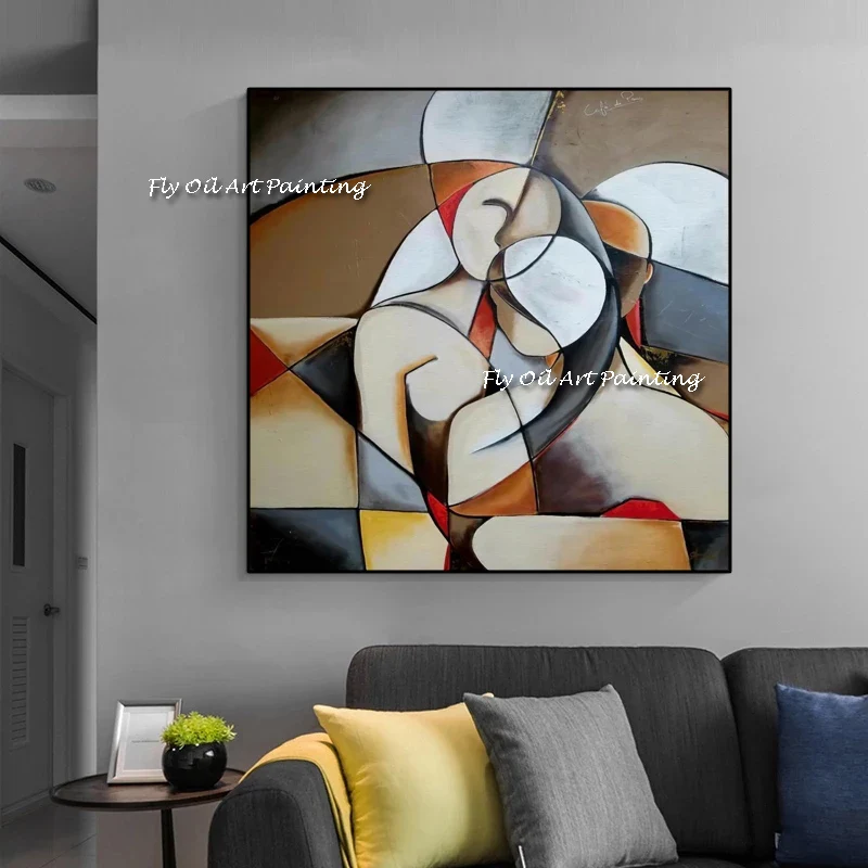 Hand Painted Lovers Oil Paintings on Canvas Modern Abstract Lover Landscape Wall Picture For Living Room Decor
Hand Painted Lovers Oil Paintings on Canvas Modern Abstract Lover Landscape Wall Picture For Living Room Decor