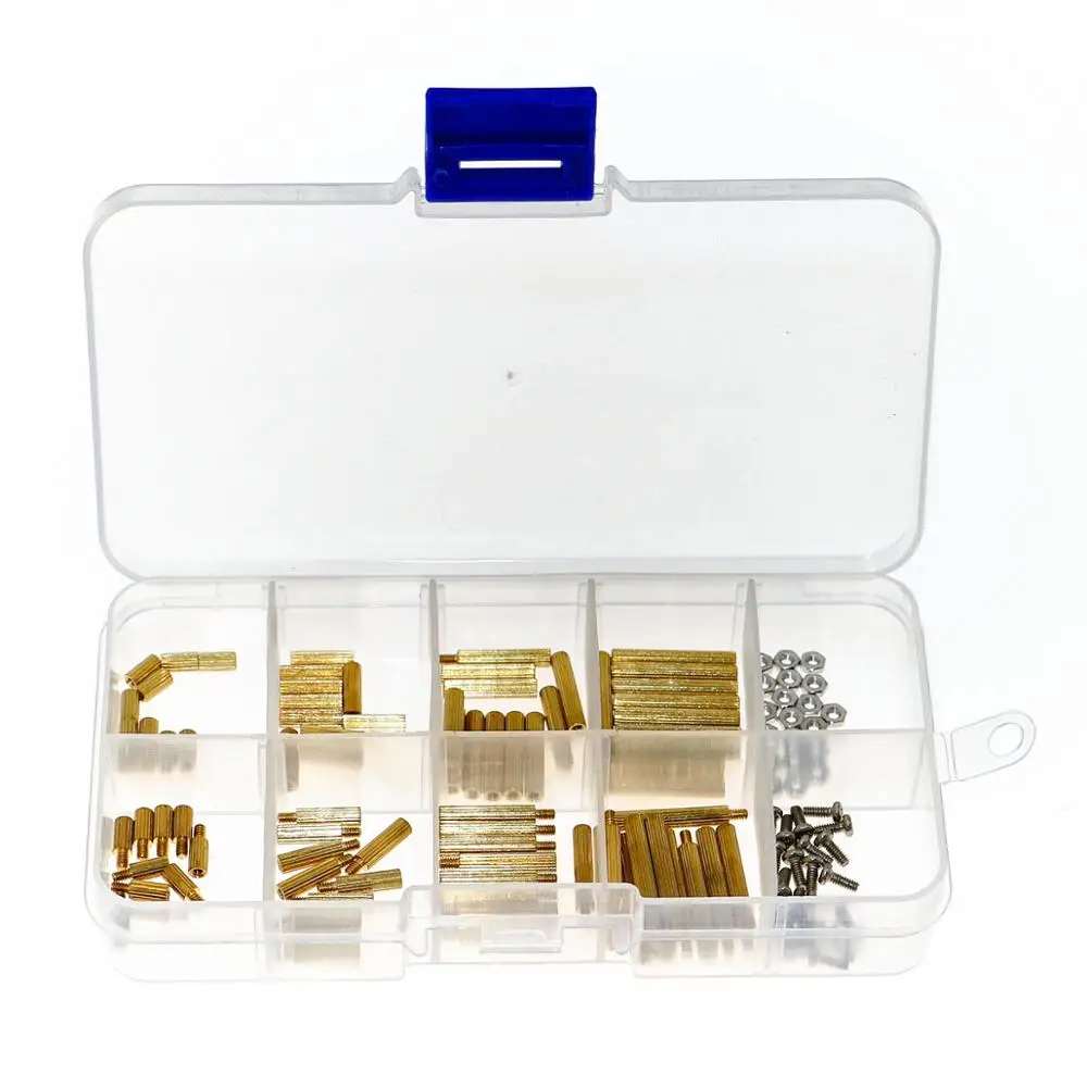 120pcs M2 stainless steel screw nut brass spacer column isolation column stud plum package
120pcs M2 stainless steel screw nut brass spacer column isolation column stud plum package