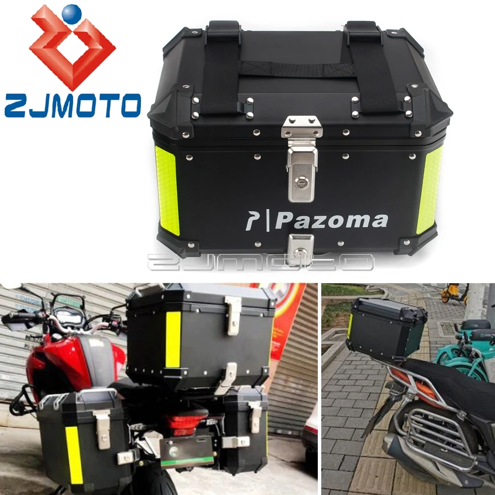 42L Aluminum Top Case Motorcycle Rear Luggage Tool Tail Box Waterproof Universal Black Trunk Lock Storage Carrier Quick-Release
42L Aluminum Top Case Motorcycle Rear Luggage Tool Tail Box Waterproof Universal Black Trunk Lock Storage Carrier Quick-Release