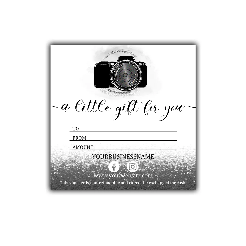 Photography Gift Certificate, Black Silver, Photography Gift Voucher, A Gift for You, Personalized Gift Certificate
Photography Gift Certificate, Black Silver, Photography Gift Voucher, A Gift for You, Personalized Gift Certificate