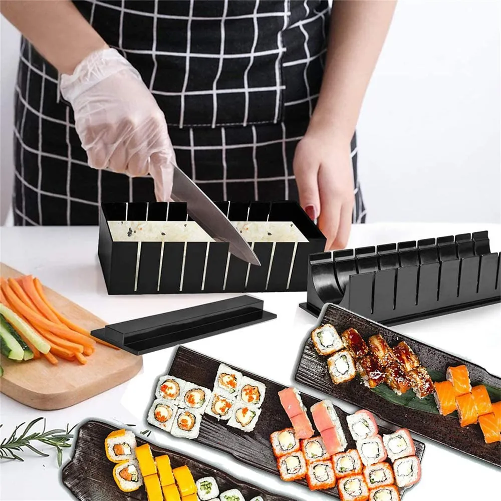 10pcs/set Sushi Maker Kit Multifunctional Sushi Tools Japanese Rice Ball Mold Sushi Making Set DIY Mould Kitchen Accessories
10pcs/set Sushi Maker Kit Multifunctional Sushi Tools Japanese Rice Ball Mold Sushi Making Set DIY Mould Kitchen Accessories