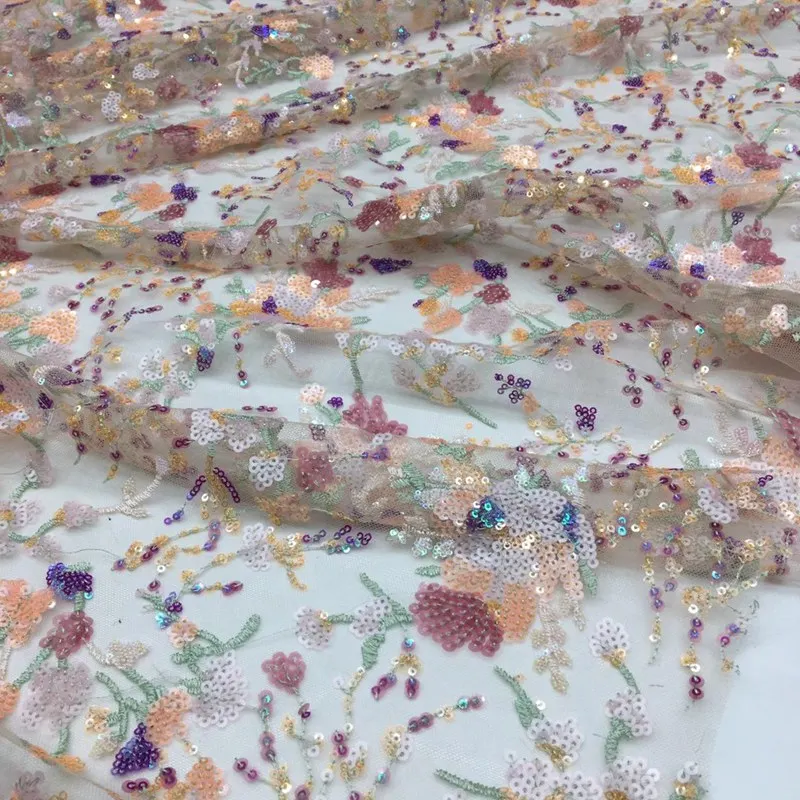 French Tulle Lace Fabric High Quality African Mesh Tulle Lace Fabric with Sequins 3d Lace Fabric for Wedding ML9010
French Tulle Lace Fabric High Quality African Mesh Tulle Lace Fabric with Sequins 3d Lace Fabric for Wedding ML9010