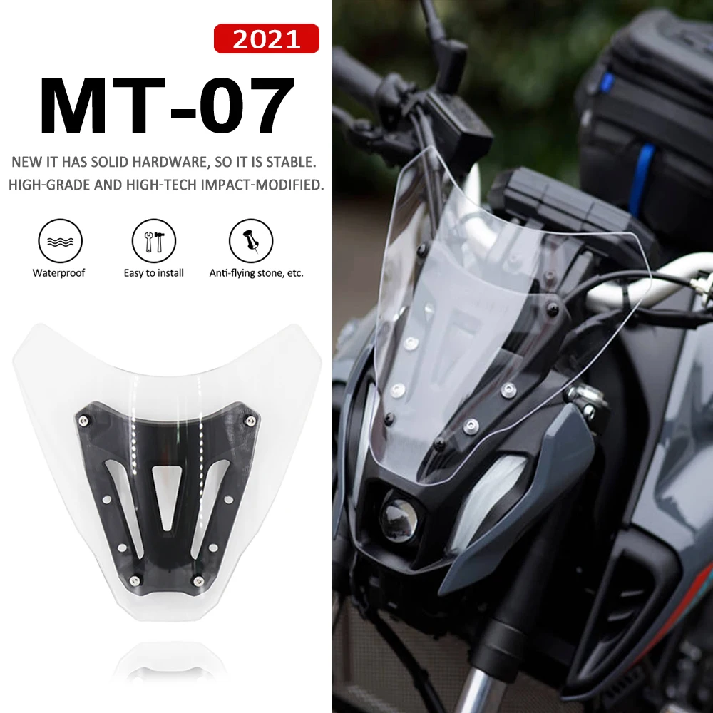 2021-для Yamaha MT-07 MT07 Новые запчасти для мотоциклов ветровое стекло ветрозащитный экран дефлектор
2021-для Yamaha MT-07 MT07 Новые запчасти для мотоциклов ветровое стекло ветрозащитный экран дефлектор