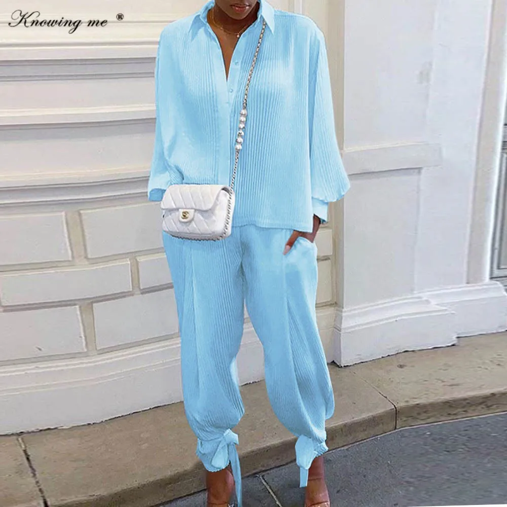 Women's Pleated blouse Suit Summer Autumn Screw Loose Top Long Sleeve Shirt Pocket Pants with Lace Up Hem two piece set 3XL
Women's Pleated blouse Suit Summer Autumn Screw Loose Top Long Sleeve Shirt Pocket Pants with Lace Up Hem two piece set 3XL