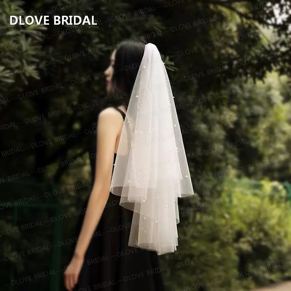 Pearl Bridal Wedding Veil Two Layer Bridal Veils with Comb Wedding Hair Accessory High Quality
Pearl Bridal Wedding Veil Two Layer Bridal Veils with Comb Wedding Hair Accessory High Quality