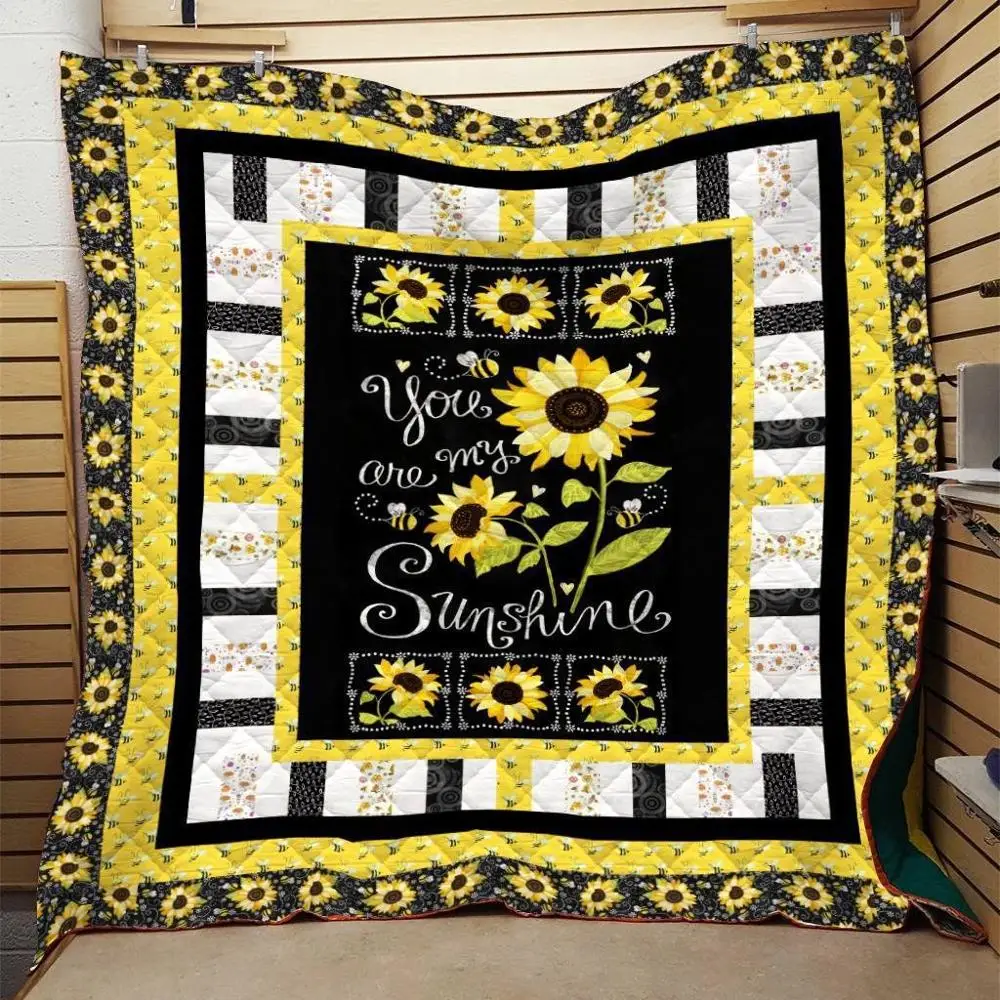 Sunflower Oil Painting 3D Quilt Blanket For Kids Adults Bedding Throw Soft Warm Thin Office Blanket With Cotton Quilt style-1
Sunflower Oil Painting 3D Quilt Blanket For Kids Adults Bedding Throw Soft Warm Thin Office Blanket With Cotton Quilt style-1
